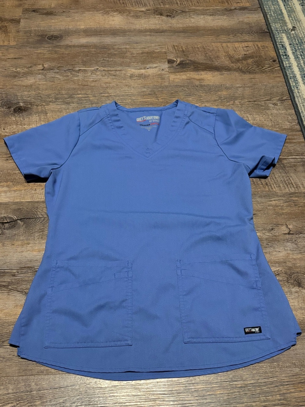 Grey's Anatomy Women's V-Neck Scrub Top - Periwinkle Blue